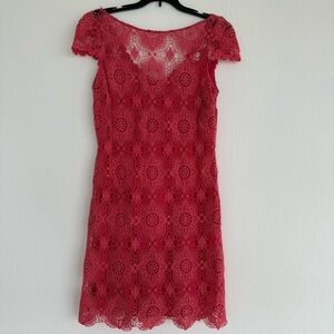 Ali Ro dress, coral-colored